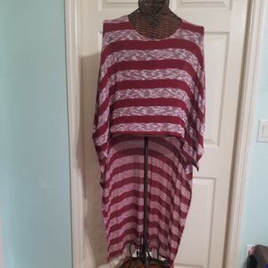 YOUARENOTALONE Severe HiLo Kimono-Style Top - LGE